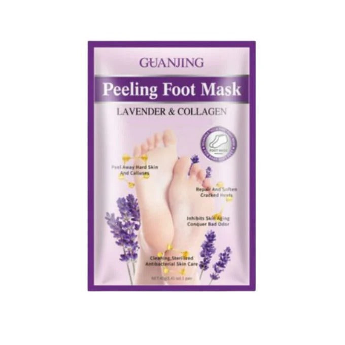 Guanjing Lavender & Collagen Peeling Foot Mask – 40g