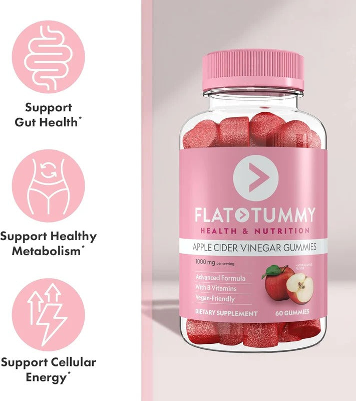 Nature's Cure Flat Tummy Apple Cider Vinegar Gummies