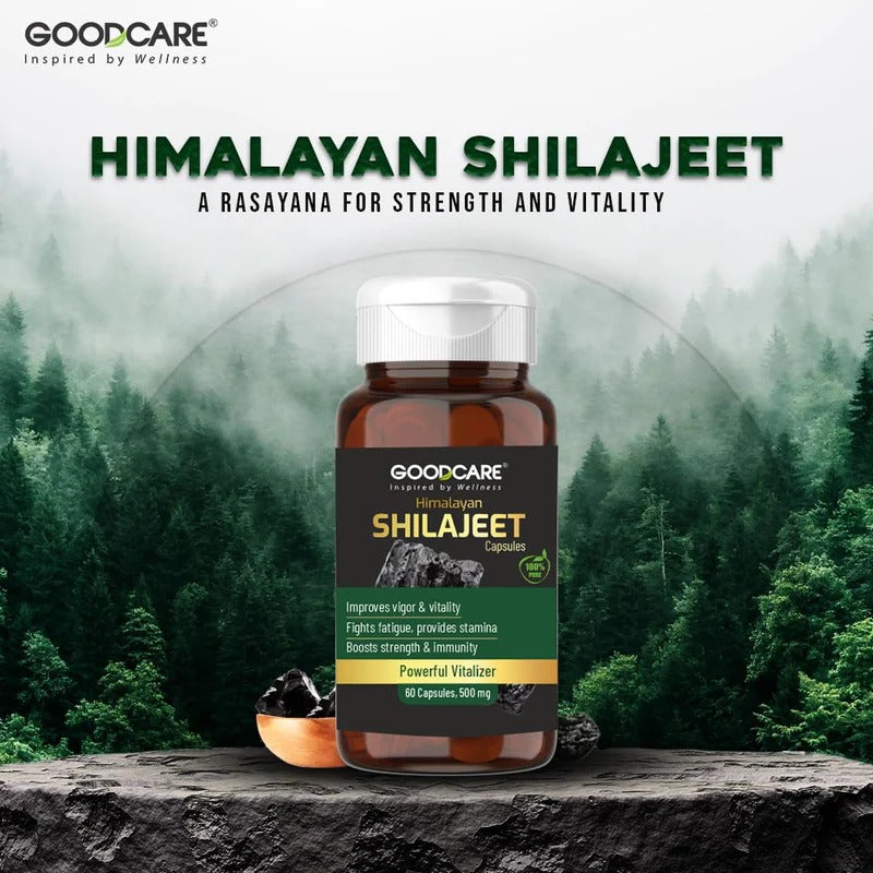 Goodcare Pure Himalayan Shilajit (Shilajeet) – 60 Capsules