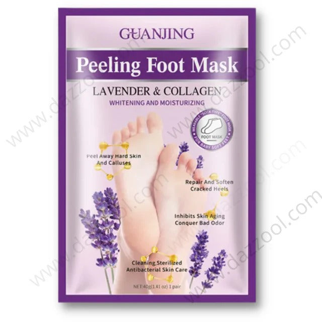 Guanjing Lavender & Collagen Peeling Foot Mask – 40g