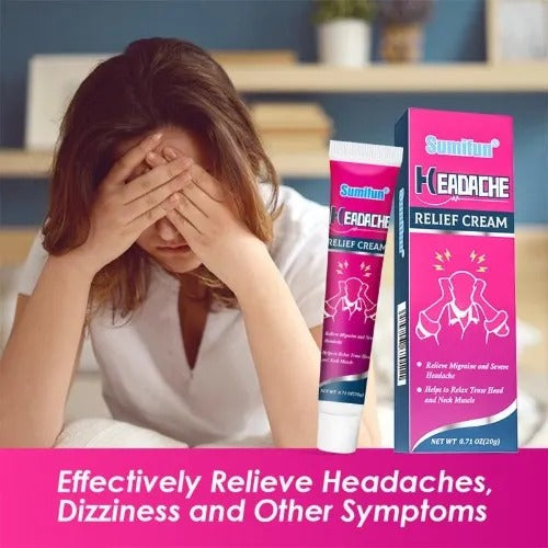 Sumifun Headache Relief Cream - Migraine Treatment Ointment - 20g