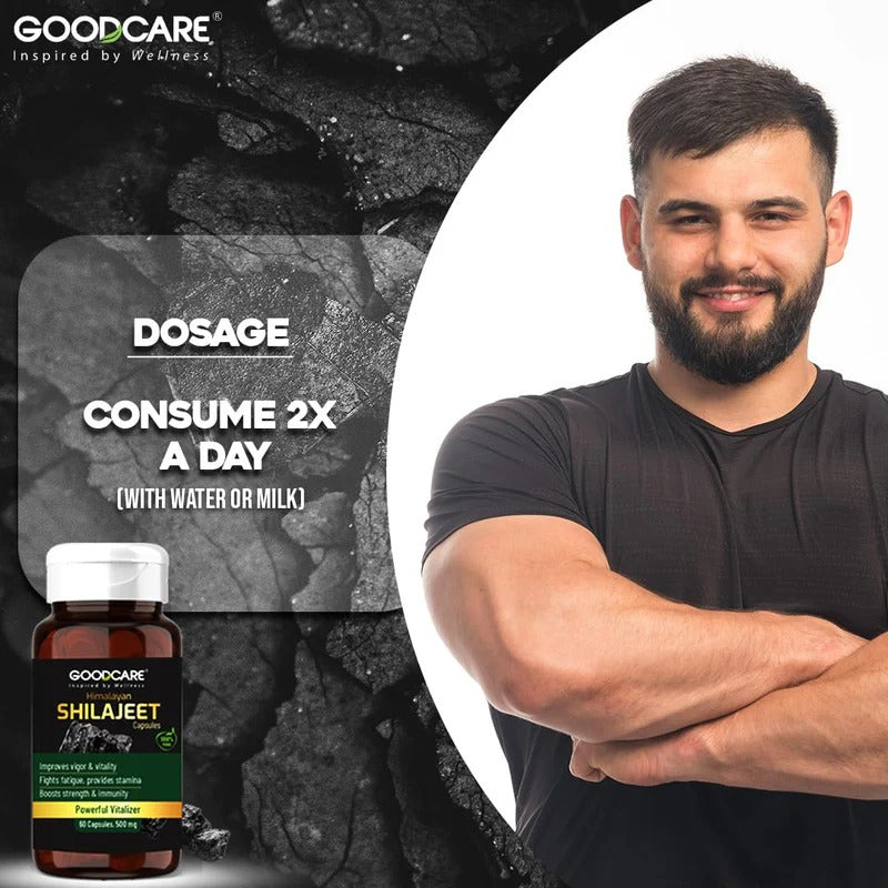 Goodcare Pure Himalayan Shilajit (Shilajeet) – 60 Capsules